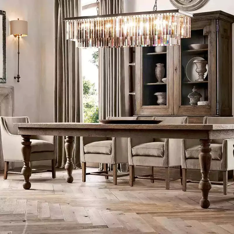 KL 1920s Odan Rectangular Chandelier 59"