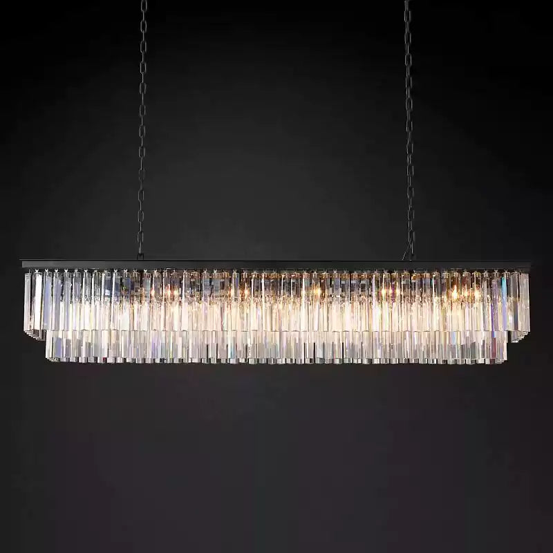 KL 1920s Odan Rectangular Chandelier 72"
