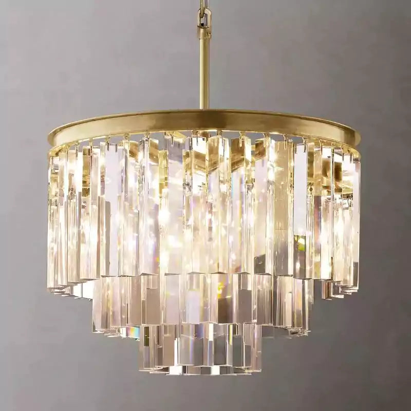 KL 1920s Odan Round Chandelier 20"