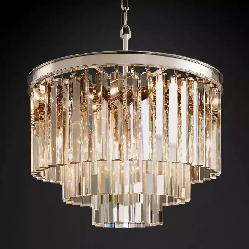 KL 1920s Odan Round Chandelier 20"