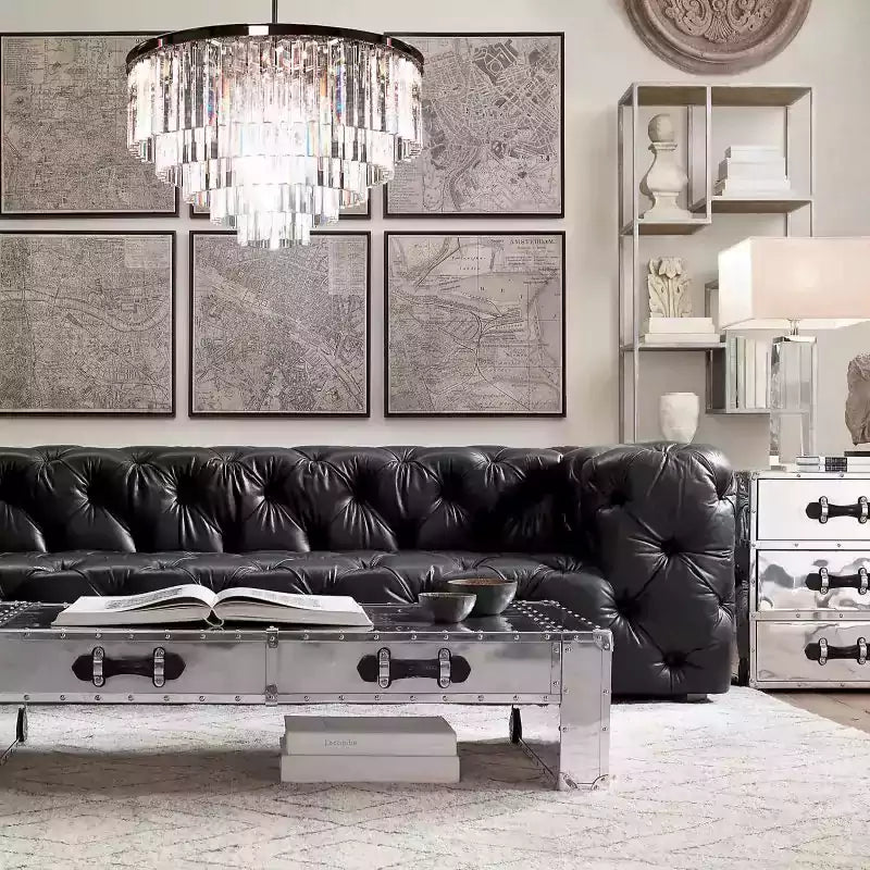 KL 1920s Odan Round Chandelier 32"