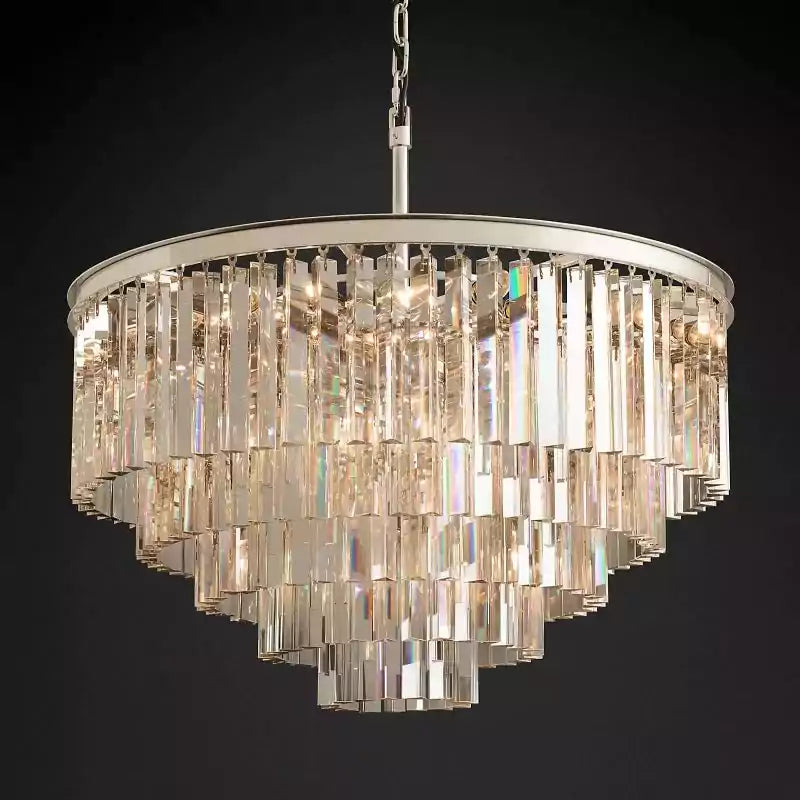 1920s Odeona Round Chandelier 32"