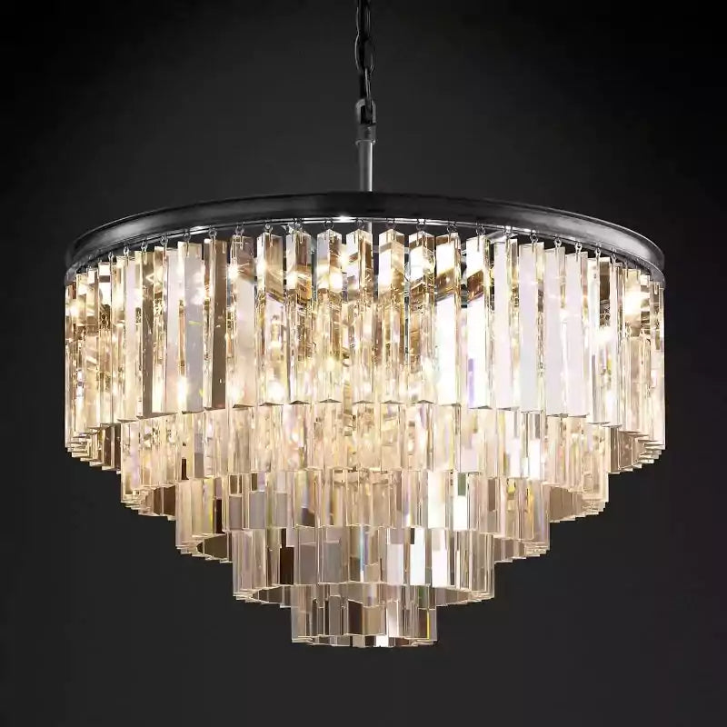 KL 1920s Odan Round Chandelier 32"
