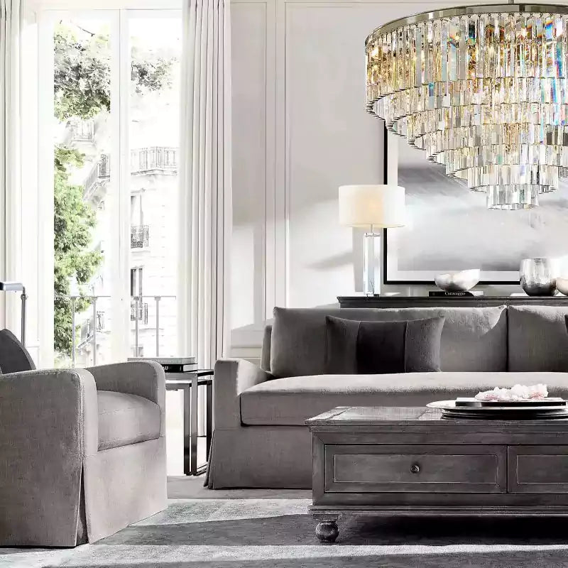 KL 1920s Odan Round Chandelier 44"