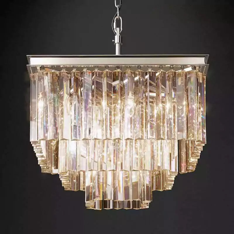 1920s Odeona Square Chandelier 22"