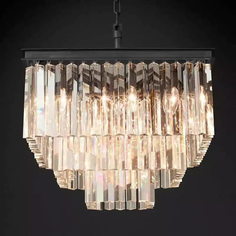 KL 1920s Odan Square Chandelier 22"