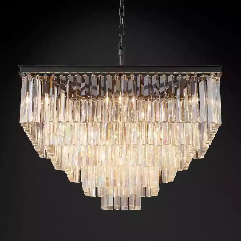 KL 1920s Odan Square Chandelier 34"