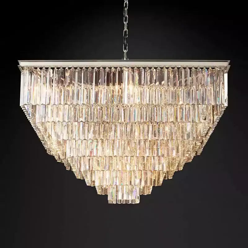 KL 1920s Odan Square Chandelier 47"