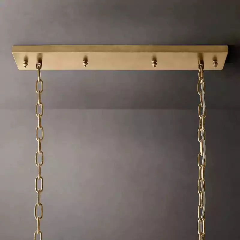 KL 1920s Odan Rectangular Chandelier 40"