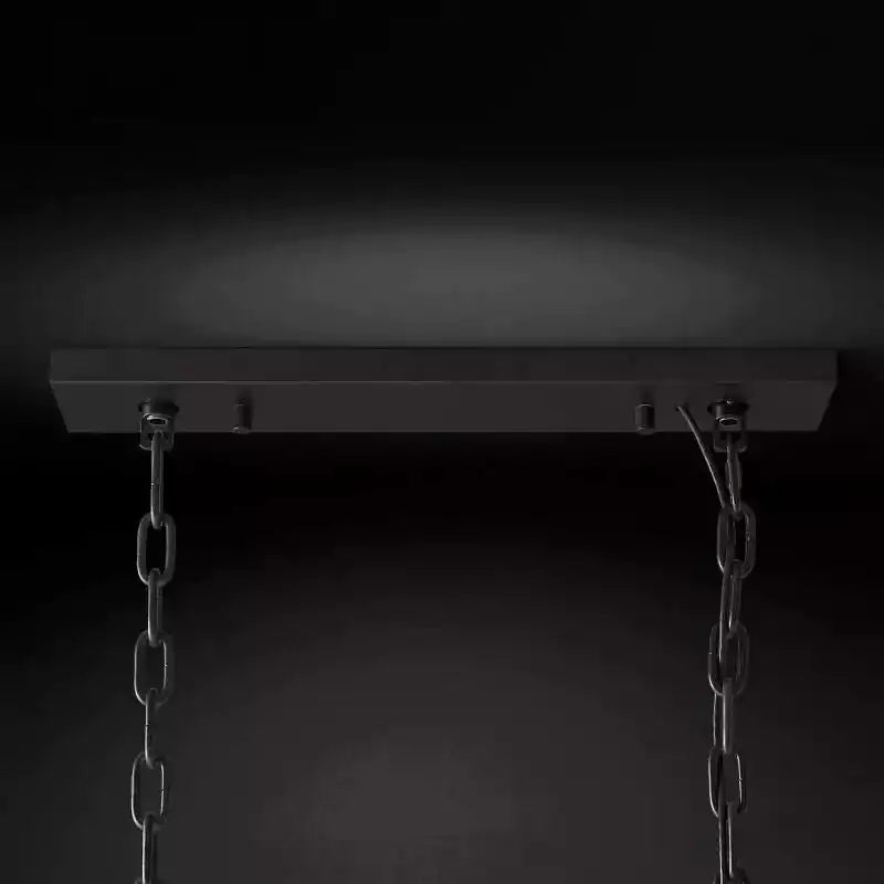 KL 1920s Odan Rectangular Chandelier 40"