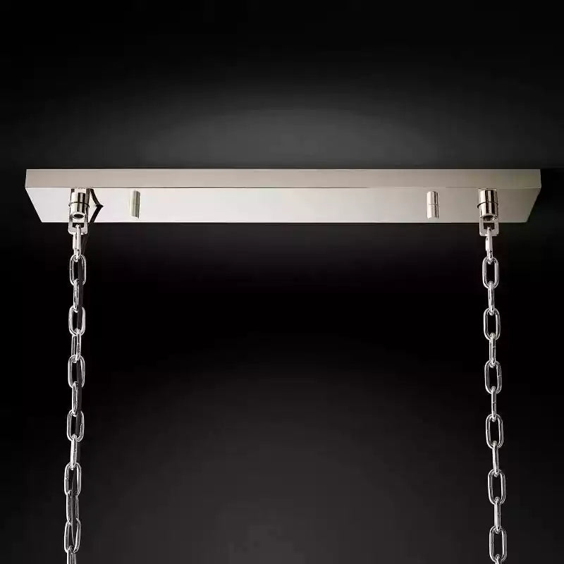 KL 1920s Odan Rectangular Chandelier 40"