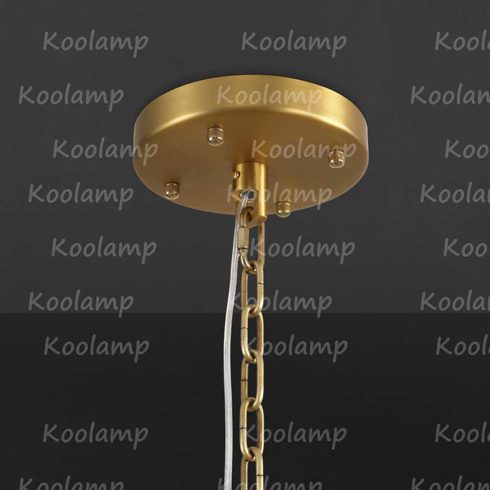KL San Marko 48 Inch Alabaster Round Chandelier