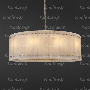 KL San Marko 48 Inch Alabaster Round Chandelier