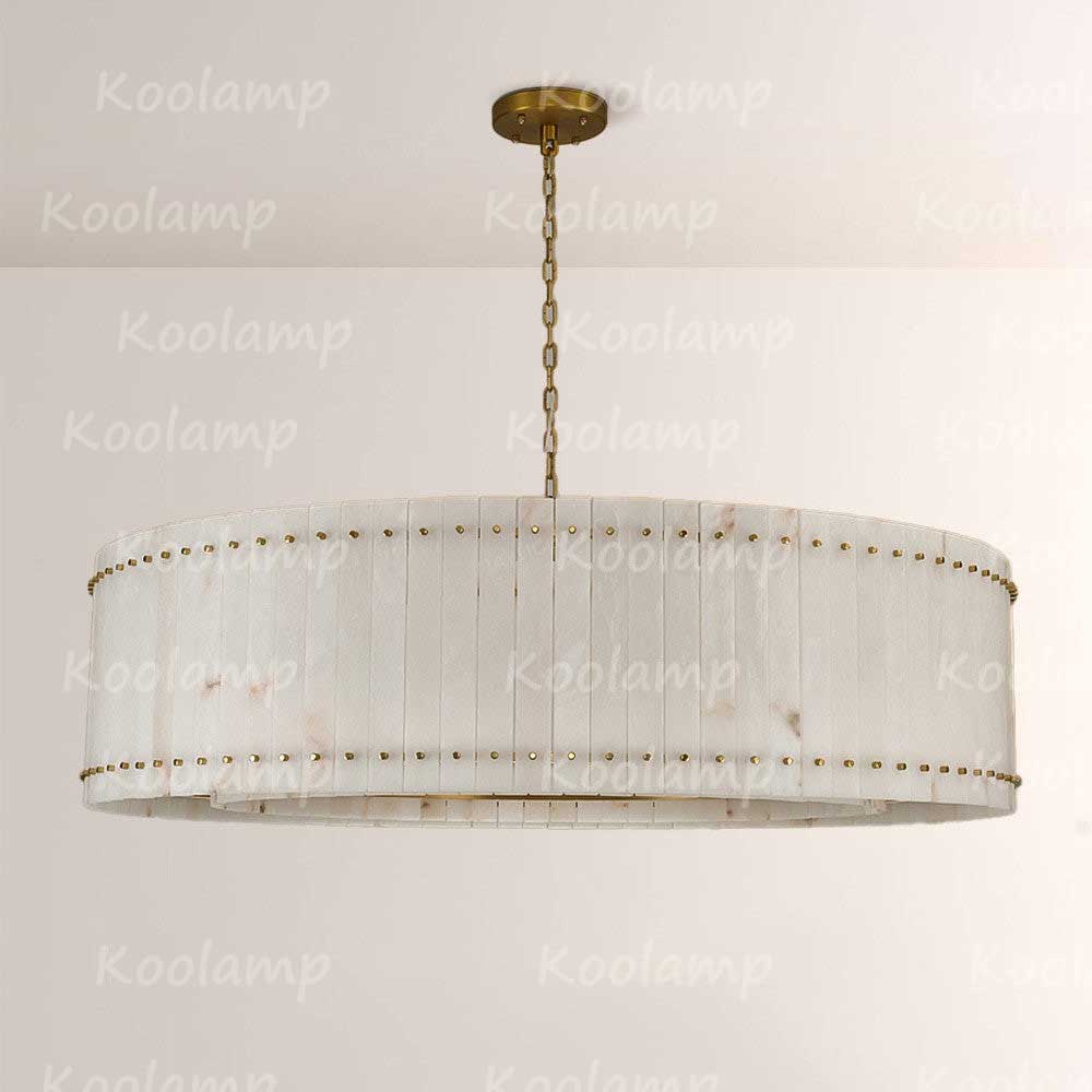 KL San Marko 60 Inch Alabaster Round Chandelier