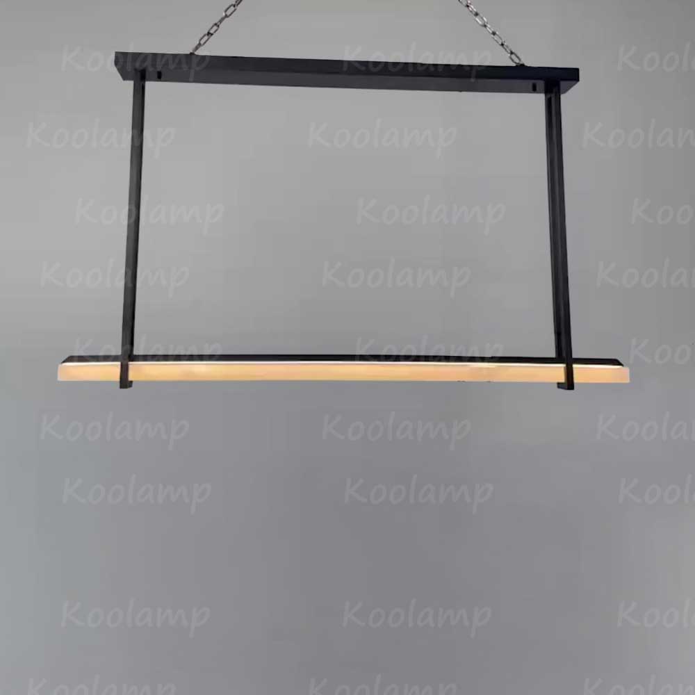 60 Inch Single Alabaster Bar Chandelier - KL Audon