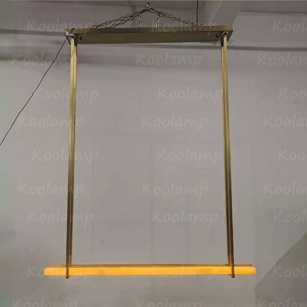 60 Inch Single Alabaster Bar Chandelier - KL Audon