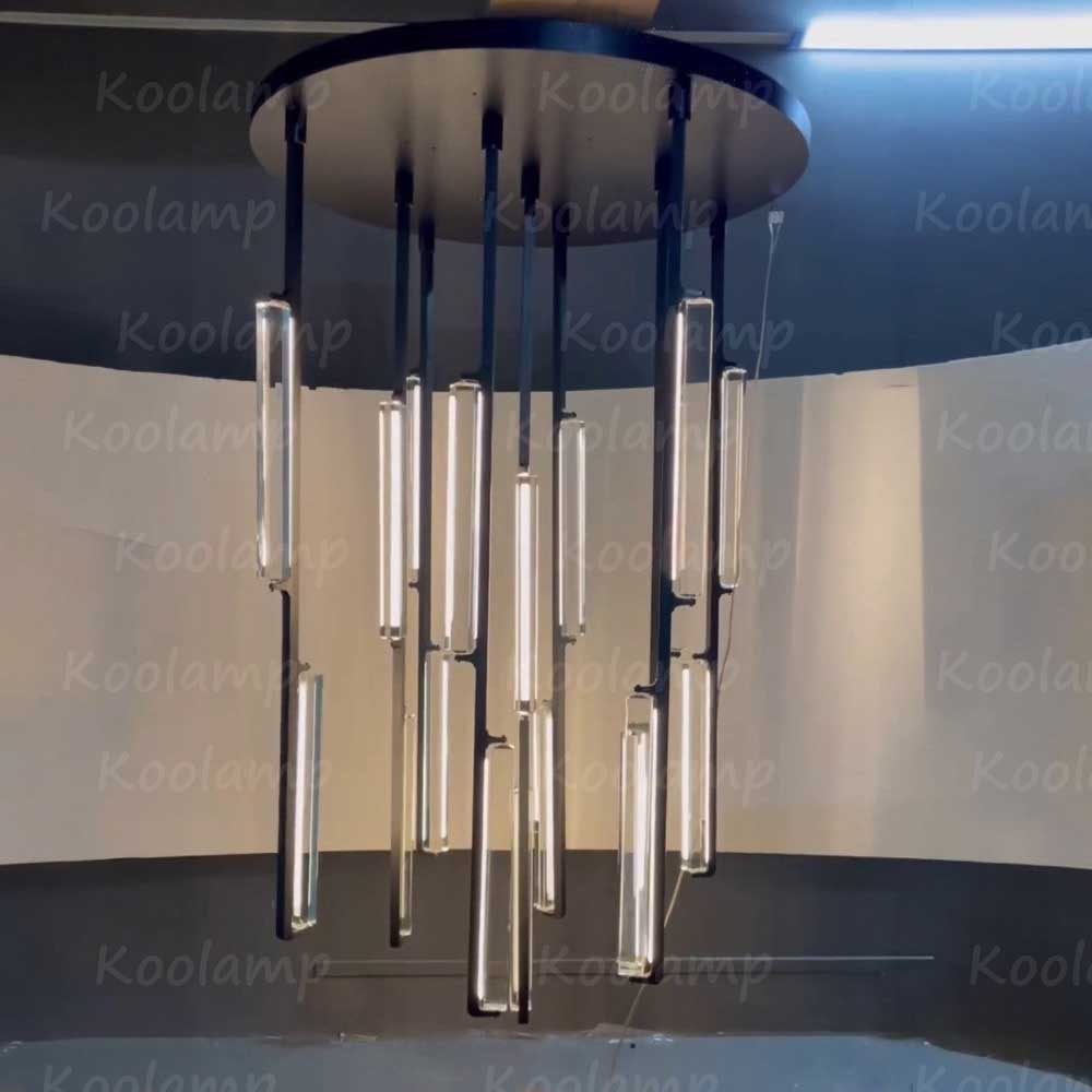 40 Inch Grand Crystal Prism Cascading Chandelier - KL Audon