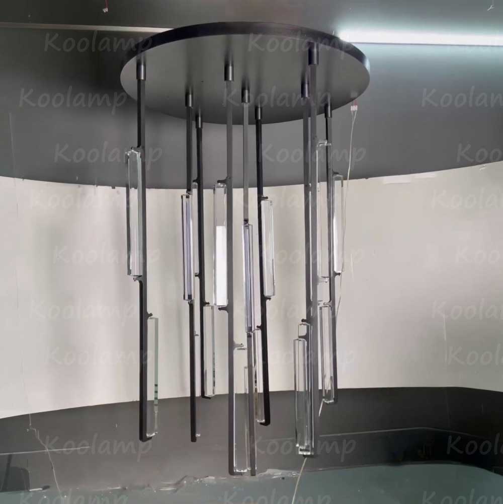 40 Inch Grand Crystal Prism Cascading Chandelier - KL Audon