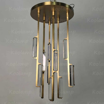 24 Inch Crystal Prism Cascading Chandelier - KL Audon