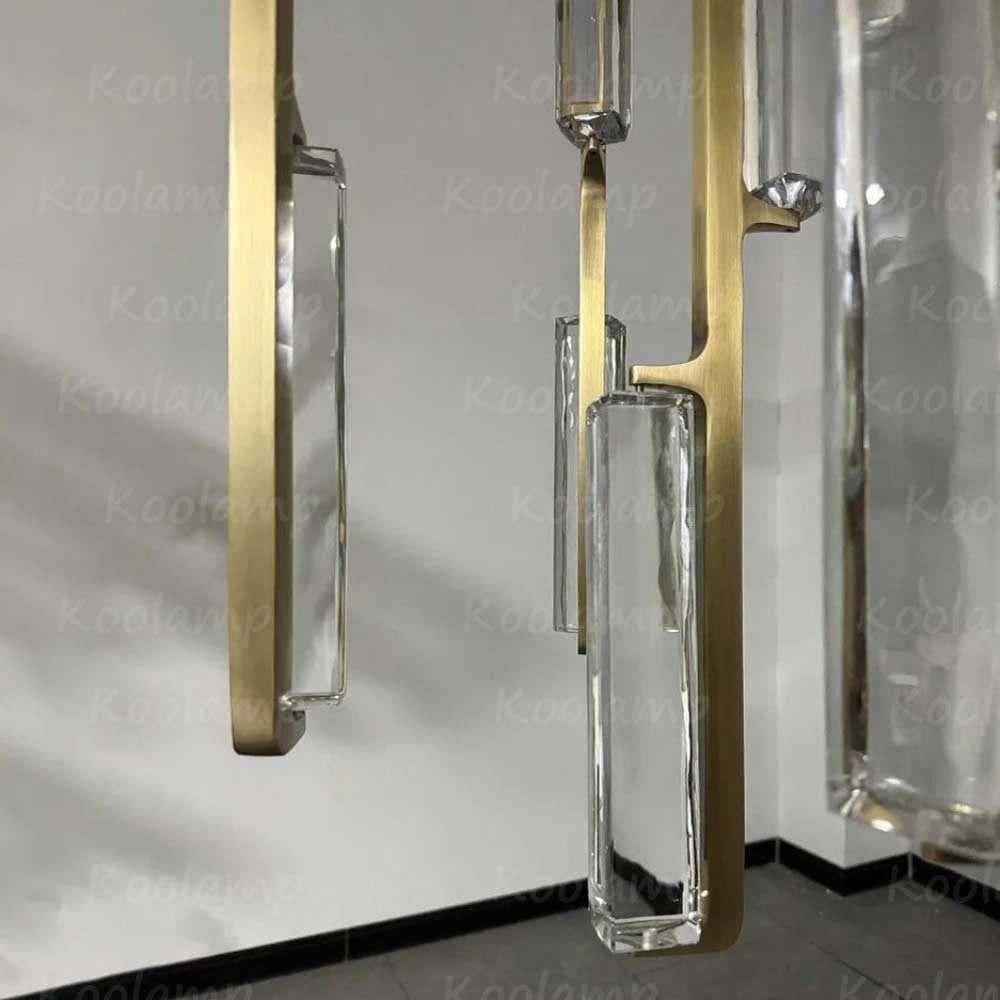 24 Inch Crystal Prism Cascading Chandelier - KL Audon