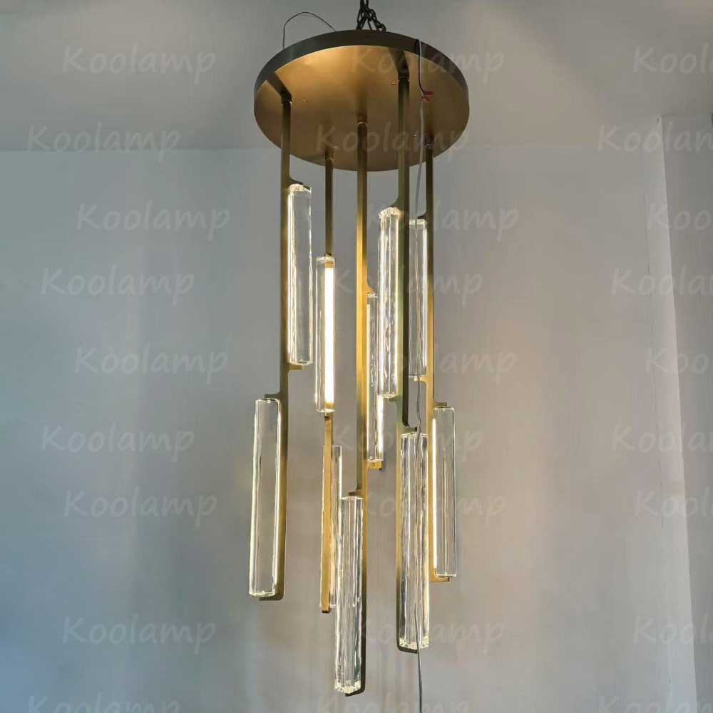 24 Inch Grand Crystal Prism Cascading Chandelier - KL Audon