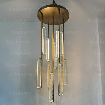 24 Inch Grand Crystal Prism Cascading Chandelier - KL Audon