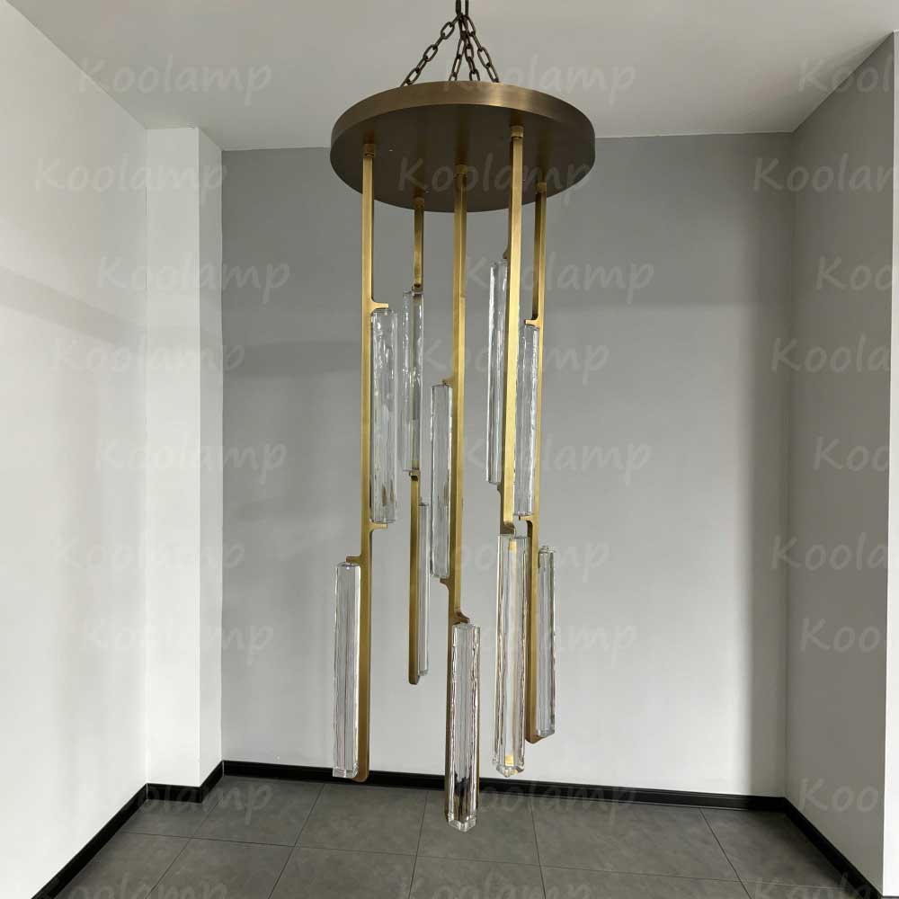 24 Inch Grand Crystal Prism Cascading Chandelier - KL Audon