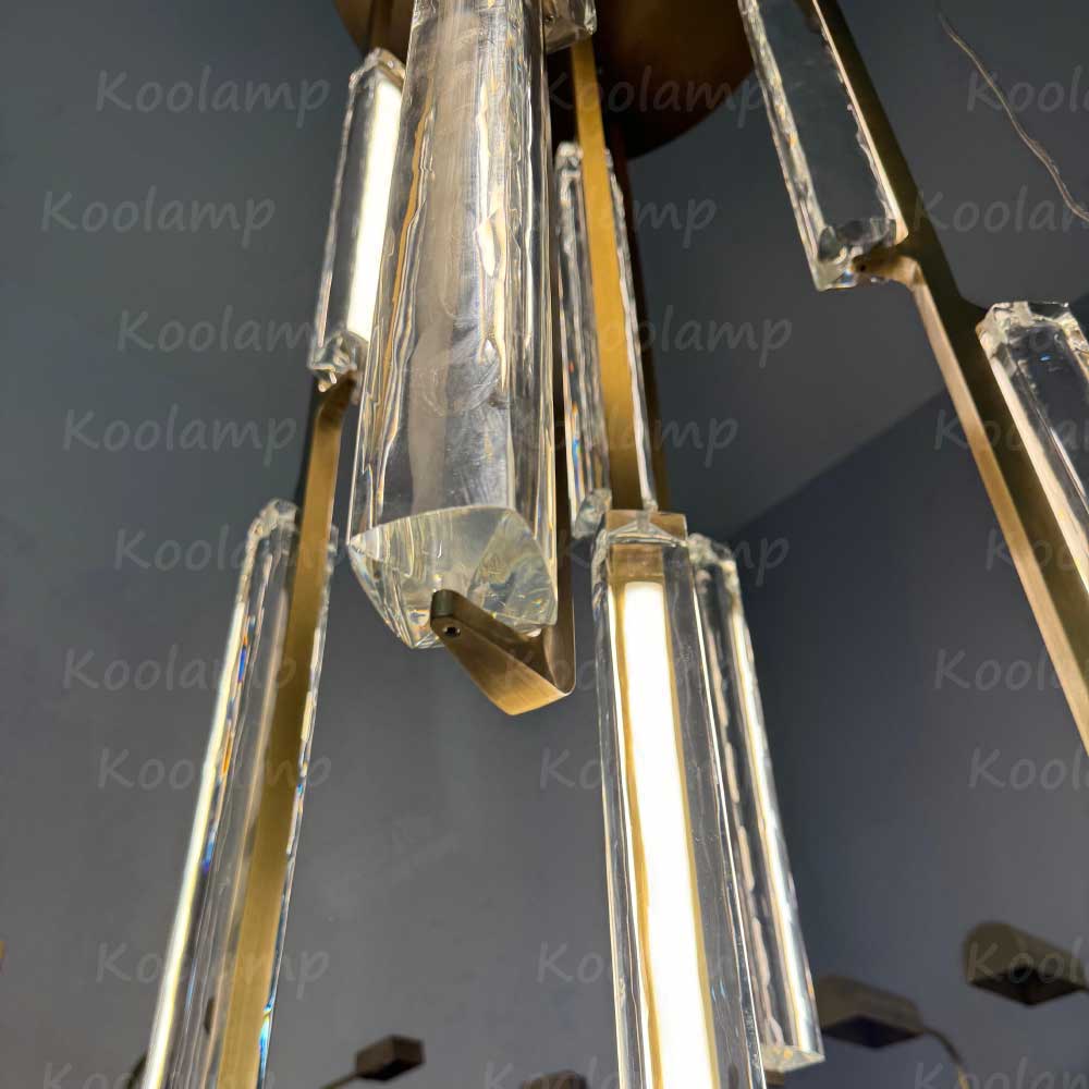 24 Inch Grand Crystal Prism Cascading Chandelier - KL Audon