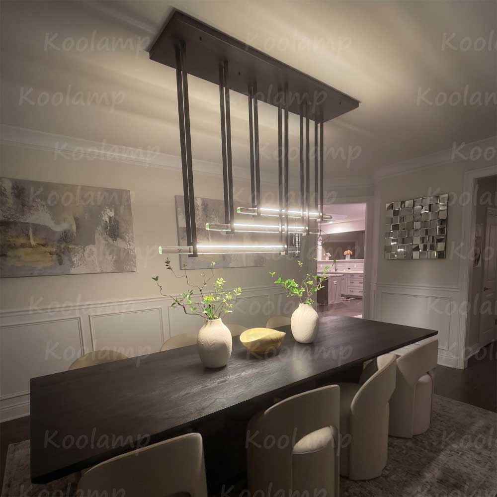 72 Inch Triple Crystal Bar Chandelier - KL Audon