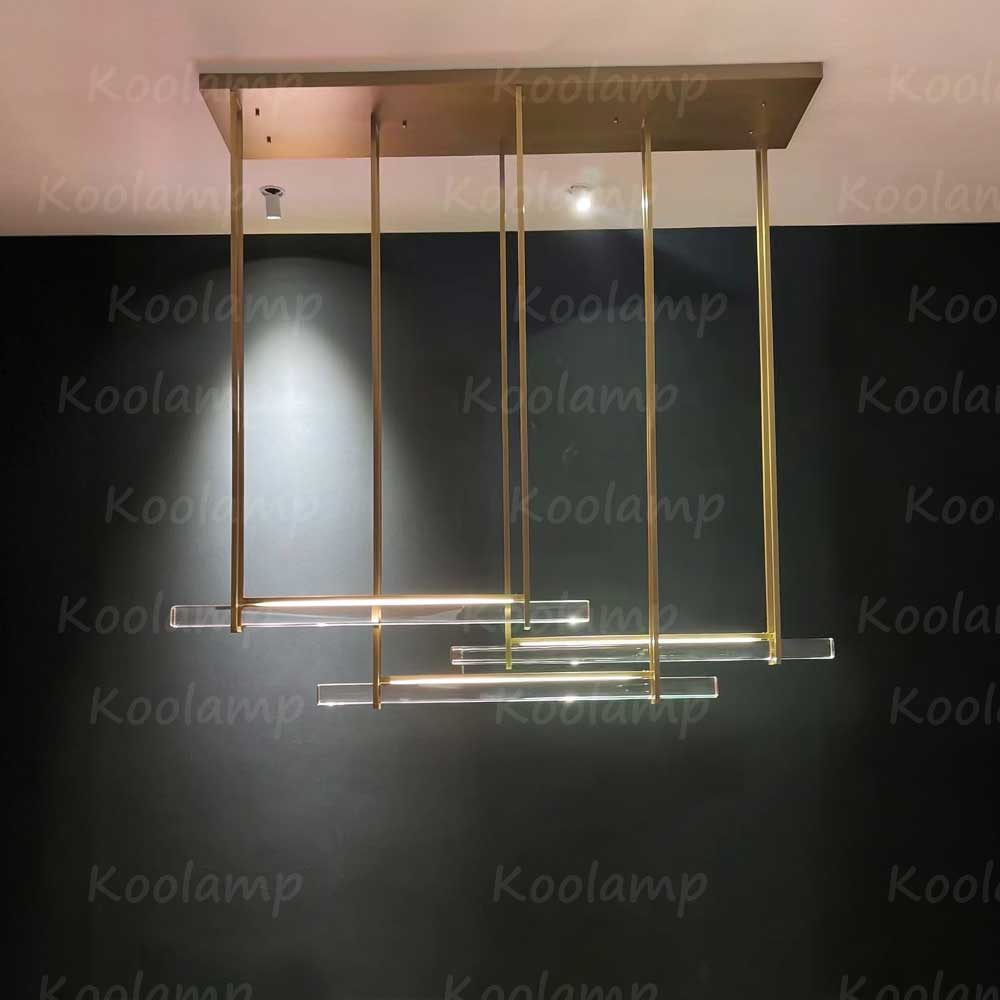 60 Inch Triple Crystal Bar Chandelier - KL Audon