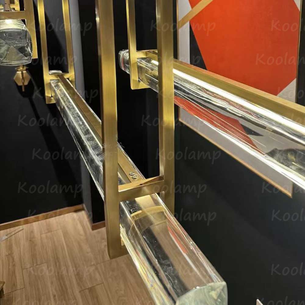 60 Inch Triple Crystal Bar Chandelier - KL Audon