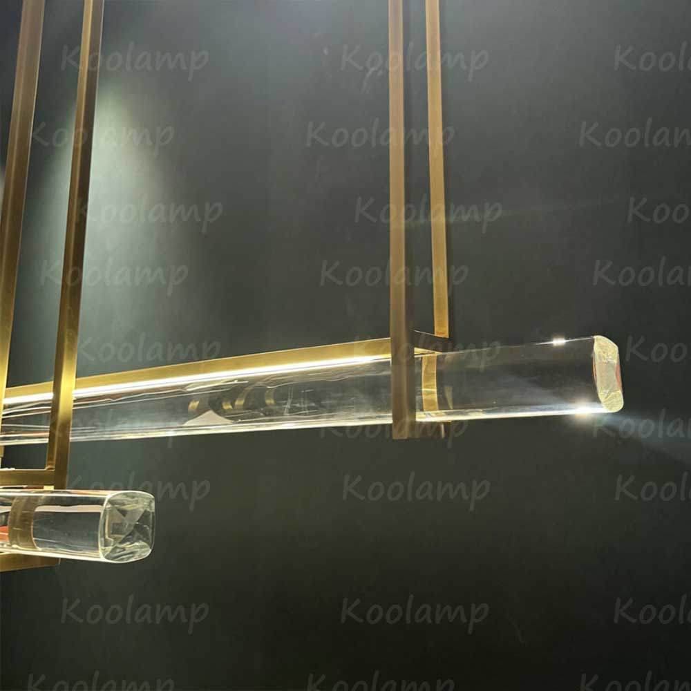 60 Inch Triple Crystal Bar Chandelier - KL Audon