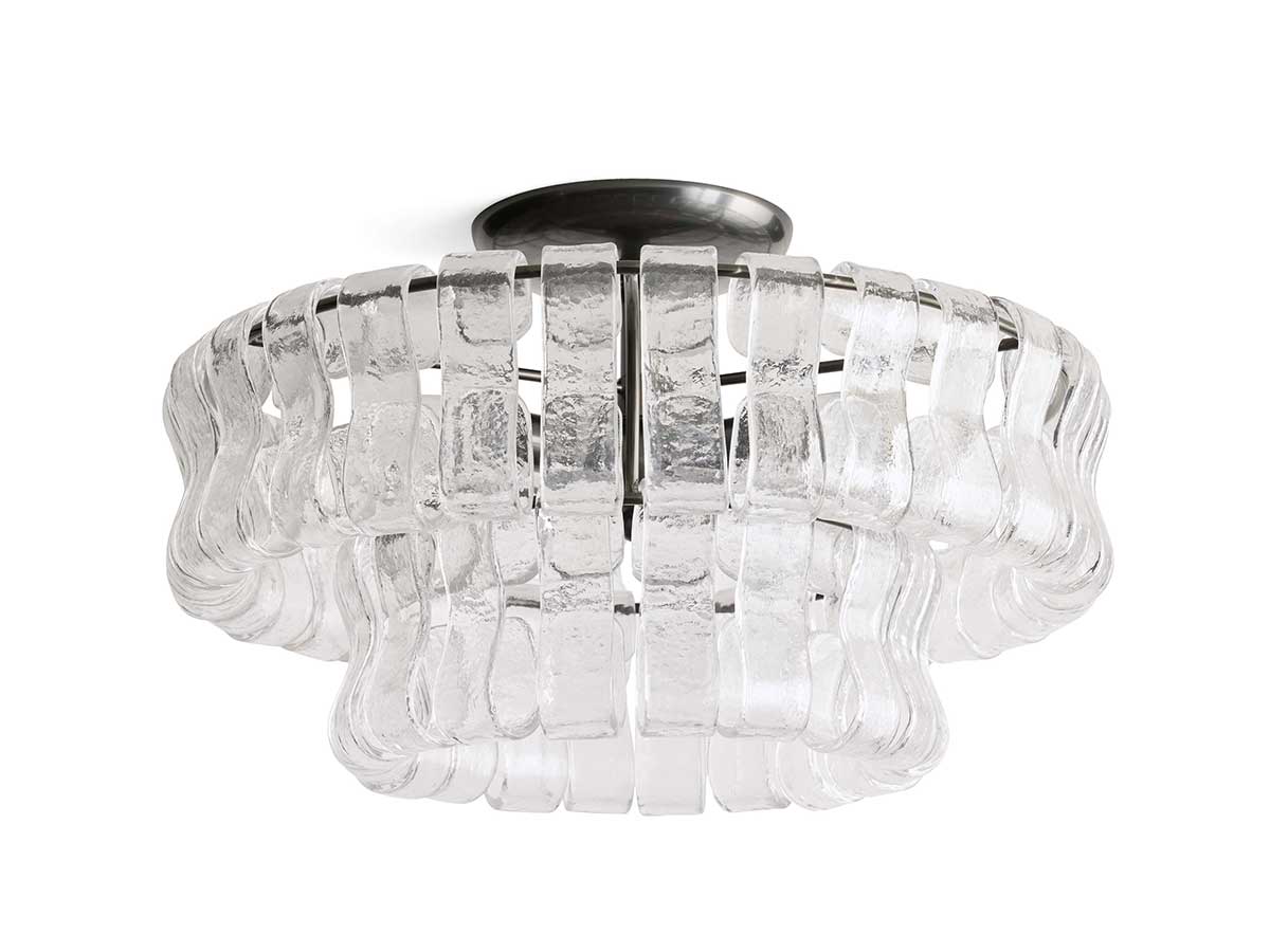 KL Ghiaccios Glass Flush Mount