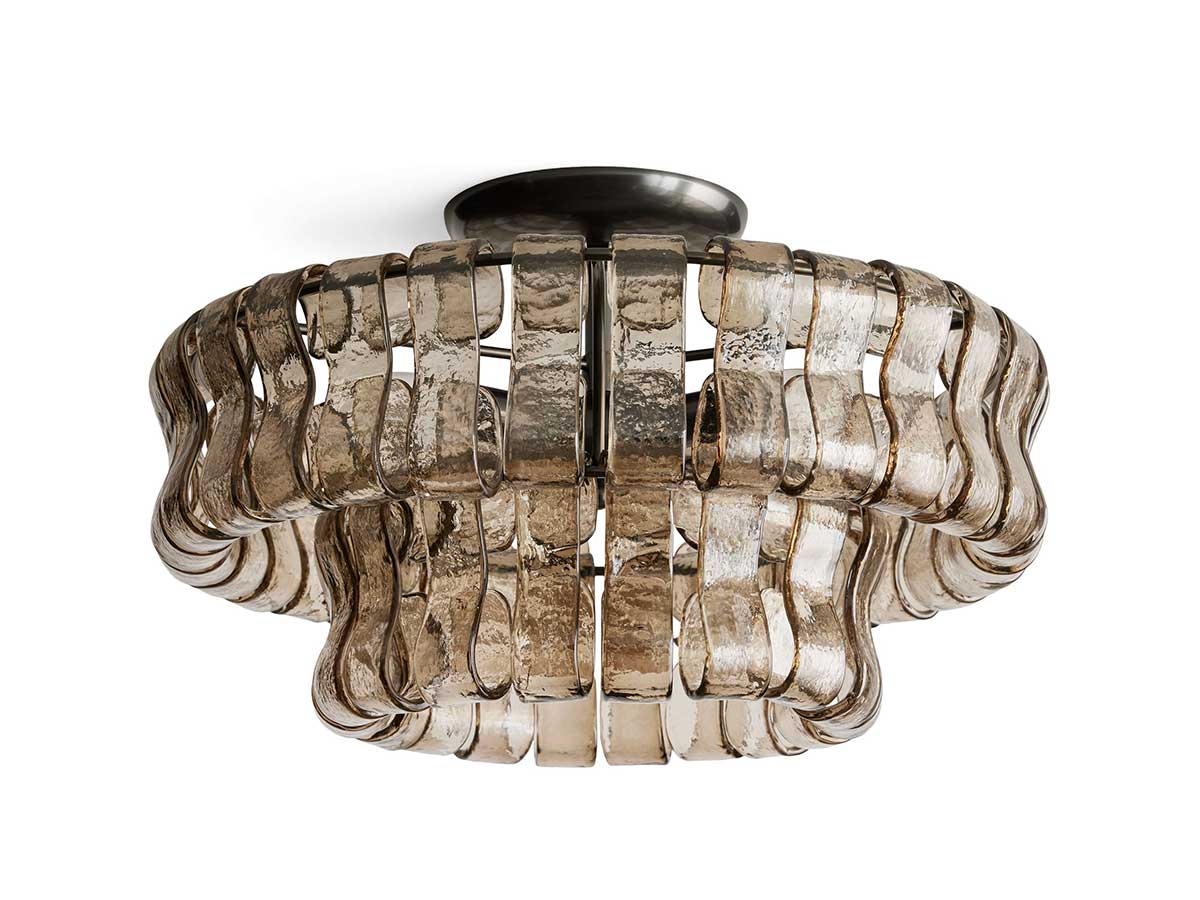 KL Ghiaccios Glass Flush Mount