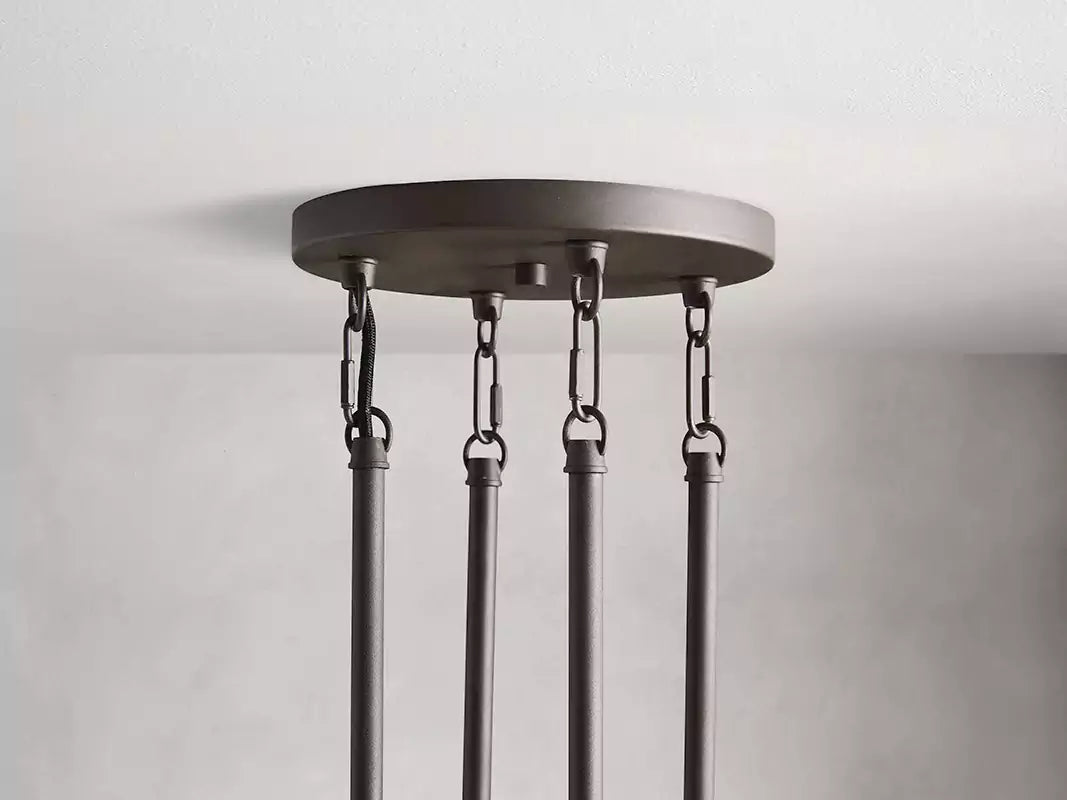 KL Andreaso Round Glass Chandelier 30" 40"