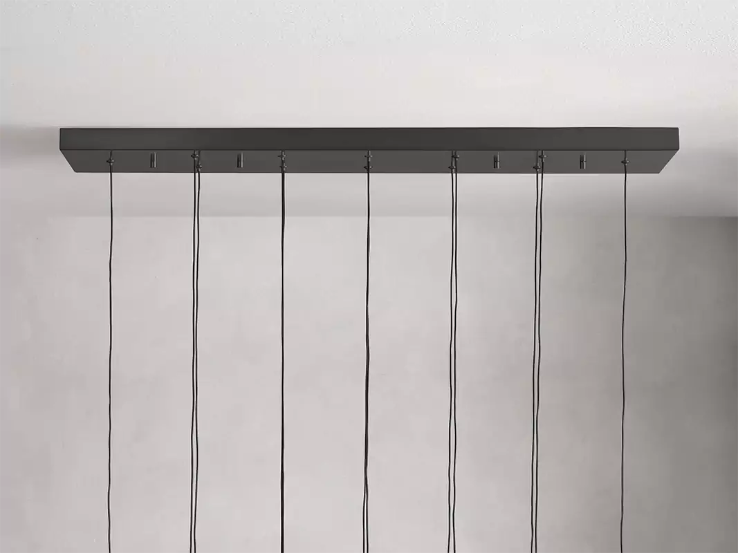 KL Solitaire Raindrop Linear Chandelier