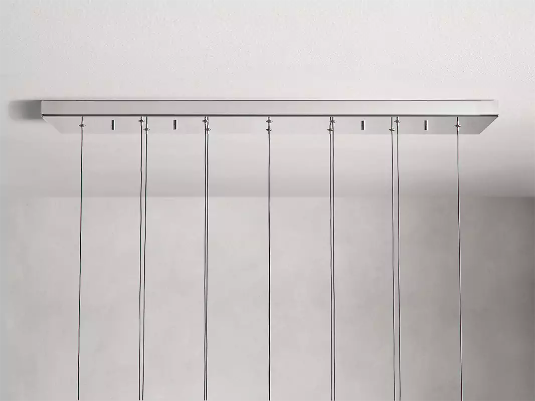 KL Solitaire Raindrop Linear Chandelier