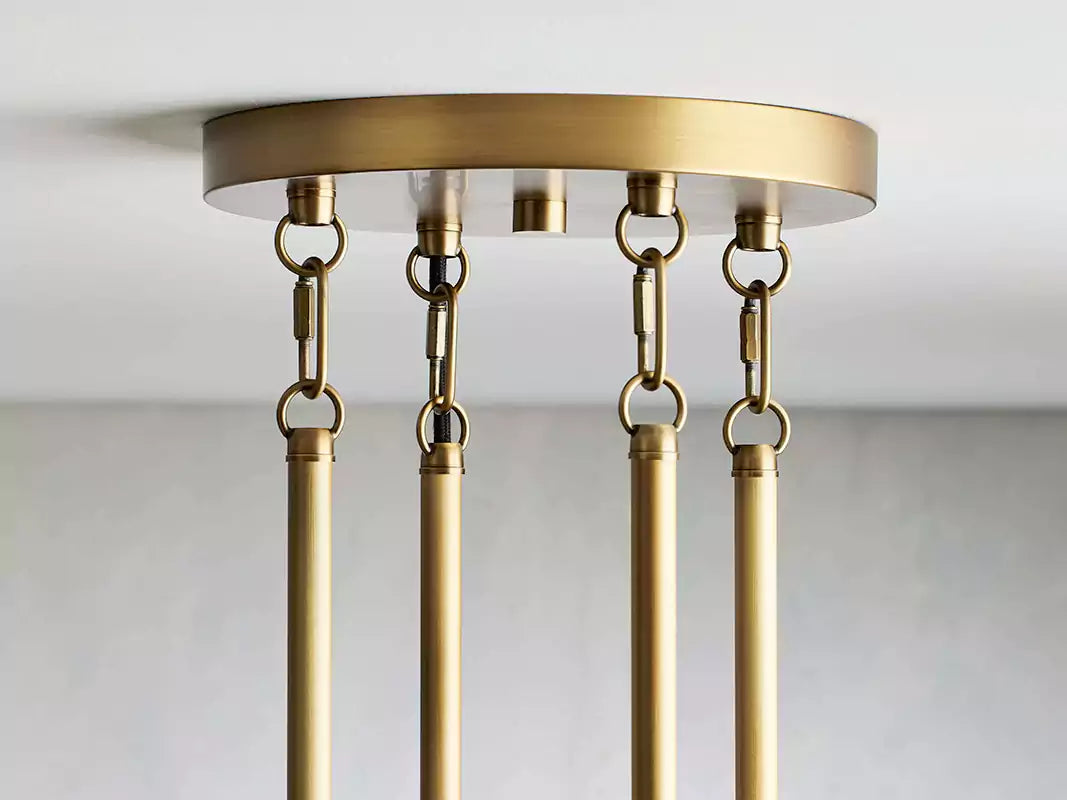 KL Andreaso Round Glass Chandelier 30" 40"