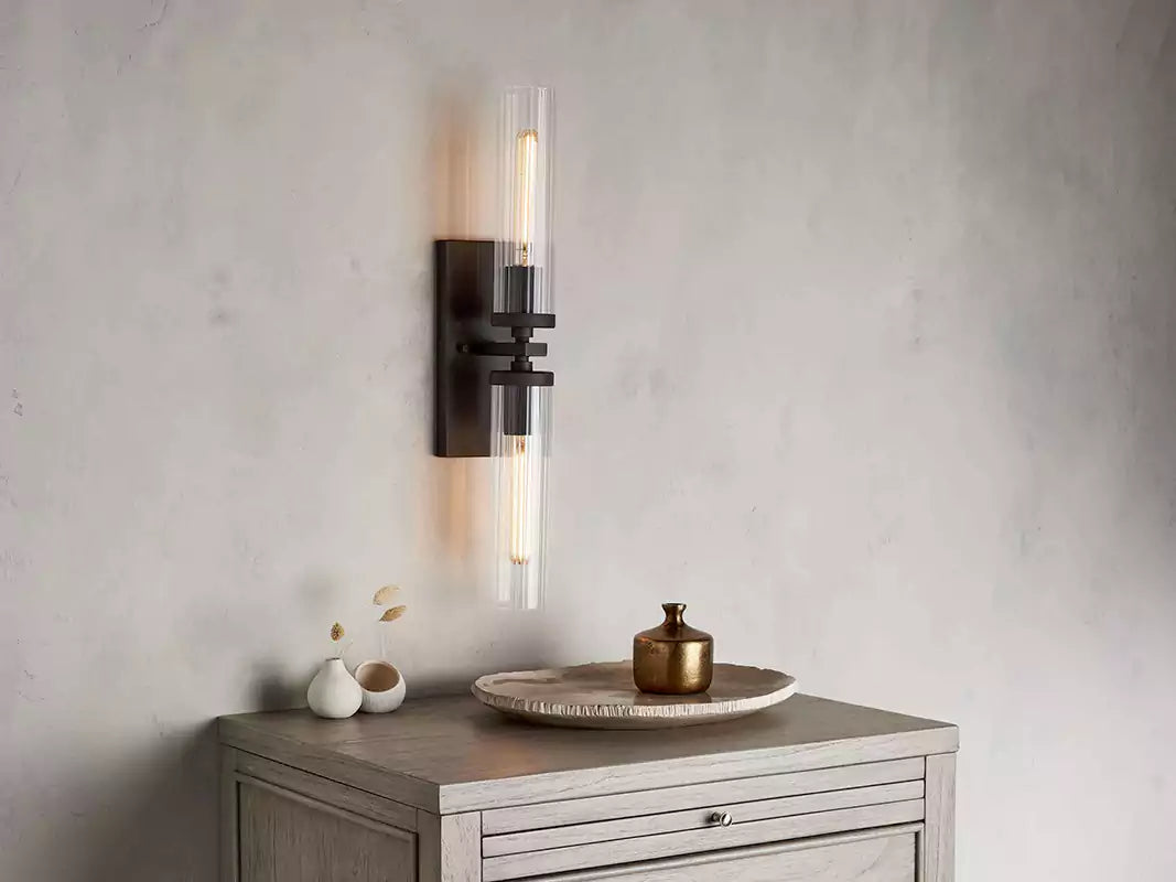 KL Andreaso 2-Light Glass Wall Sconce