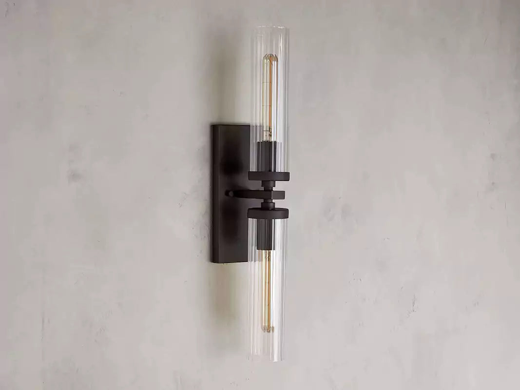 KL Andreaso 2-Light Glass Wall Sconce