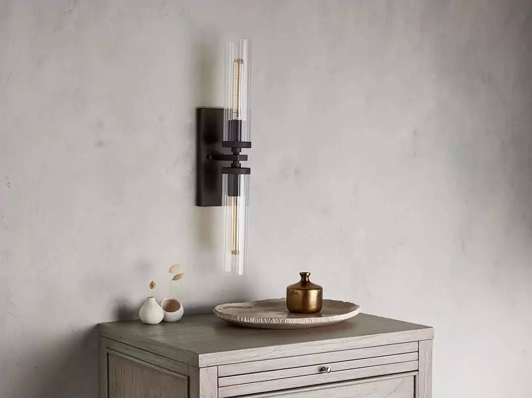 KL Andreaso 2-Light Glass Wall Sconce