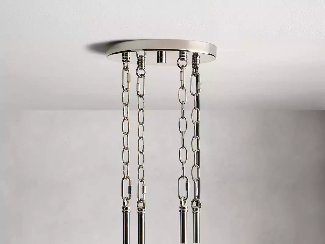 KL Andreaso Round Glass Chandelier 30" 40"