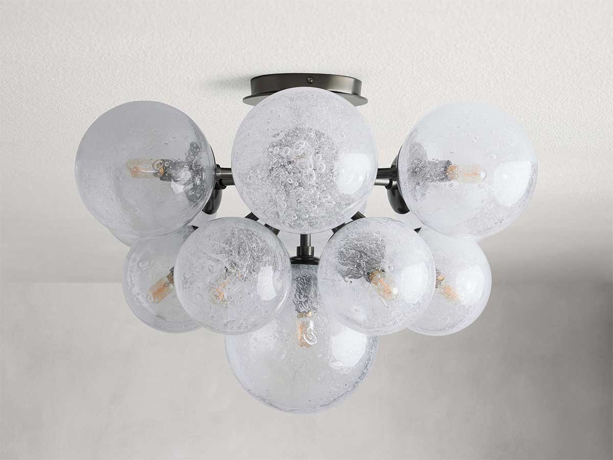 KL Mandozar Glass Flushmount