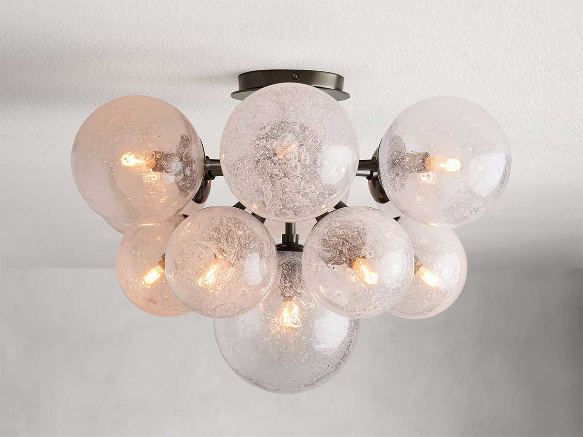 KL Mandozar Glass Flushmount