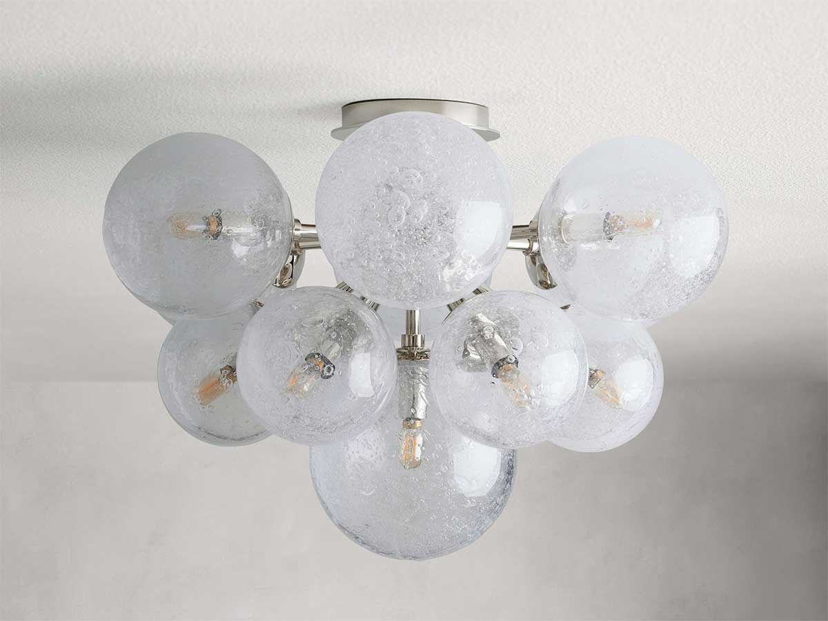 KL Mandozar Glass Flushmount