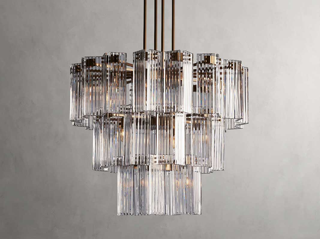 KL Delsiey Round Chandelier 38" 48" 60"