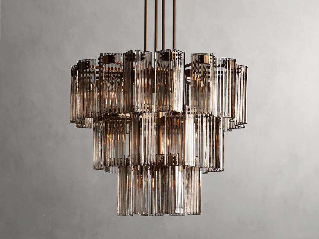 KL Delsiey Round Chandelier 38" 48" 60"
