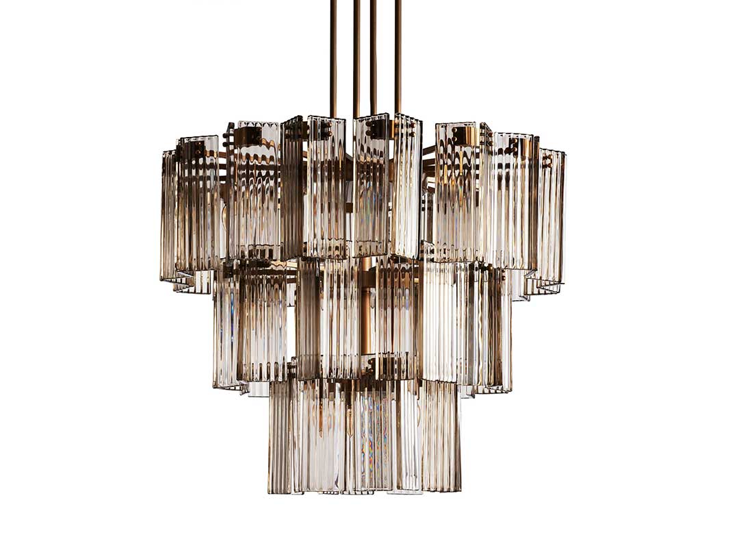 KL Delsiey Round Chandelier 38" 48" 60"