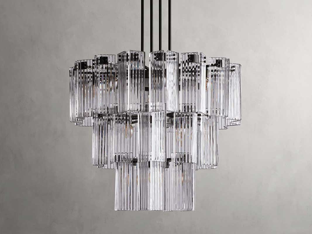 KL Delsiey Round Chandelier 38" 48" 60"
