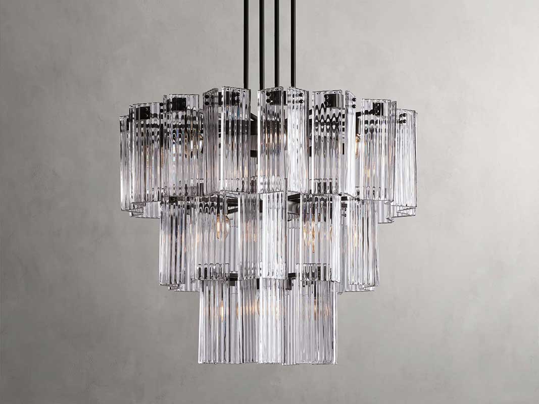 KL Delsiey Round Chandelier 38" 48" 60"